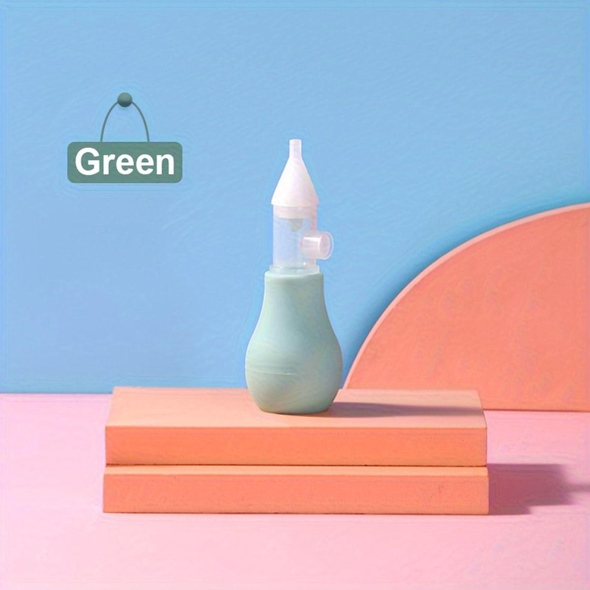 VATYERTY - 1 aspirador nasal de silicona para bebés Verde