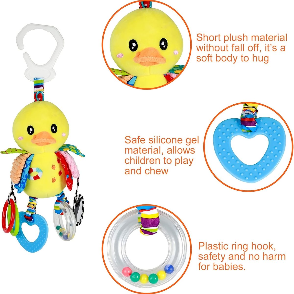 VATYERTY - Peluche pato para Bebe 2