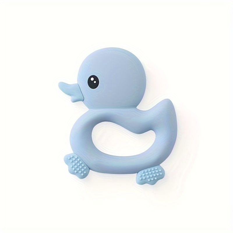 VATYERTY - Juguete de dentición de silicona con forma de pato para niños 2