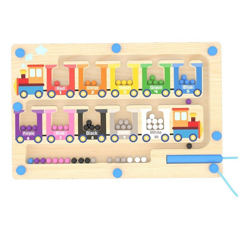 VATYERTY - Laberinto magnético trenes de colores