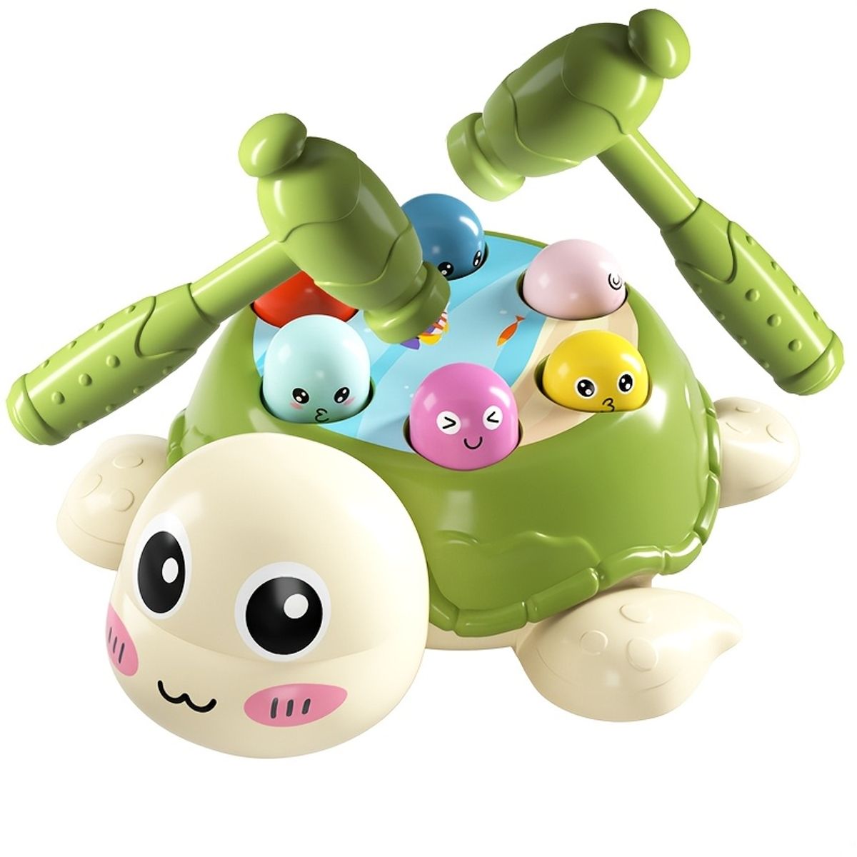 VATYERTY - Juego interactivo de martilleo de tortuga juguete educativo de escritorio