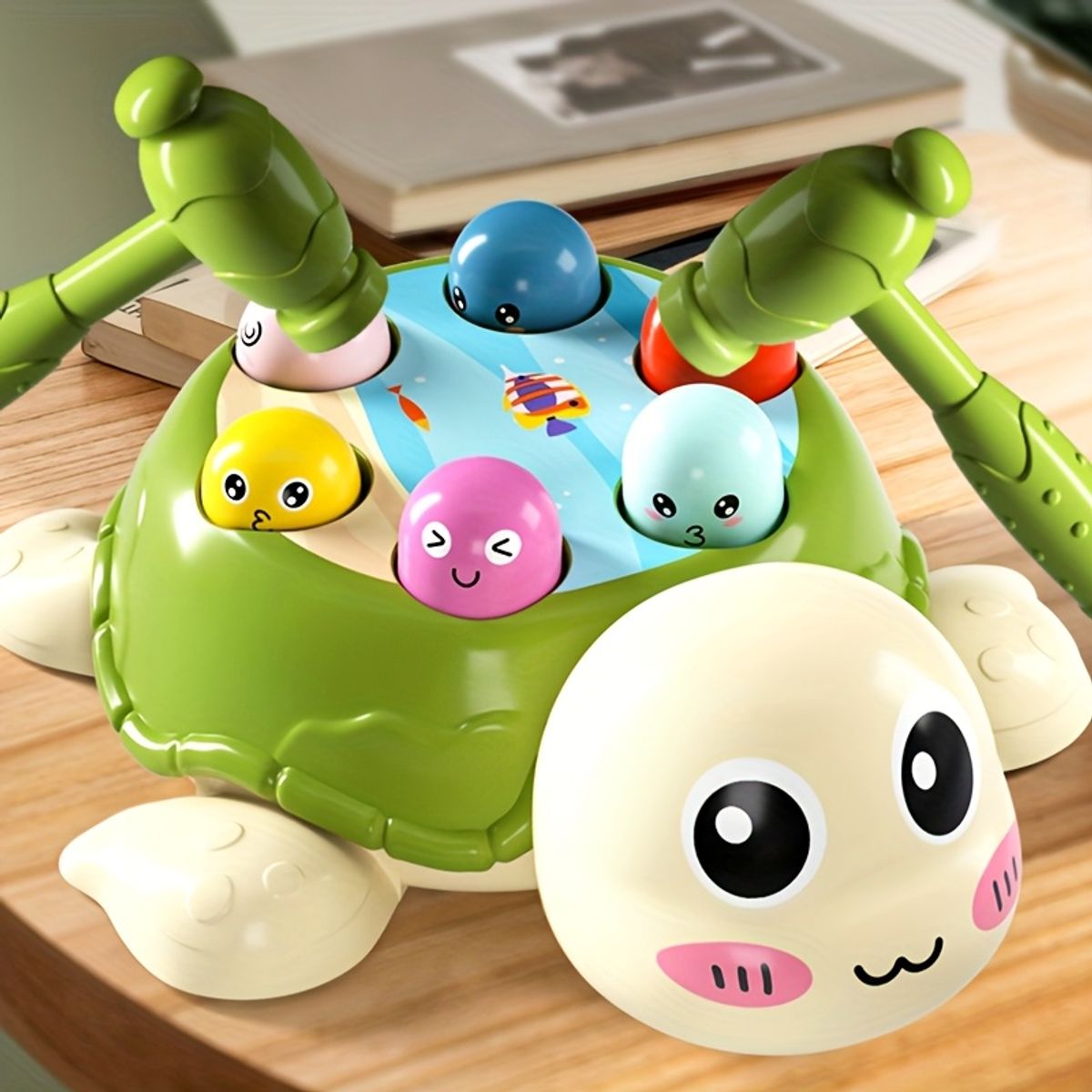 VATYERTY - Juego interactivo de martilleo de tortuga juguete educativo de escritorio