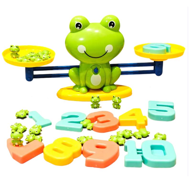 VATYERTY - Juguete educativo de equilibrio matemático de rana números 2 3 y 6