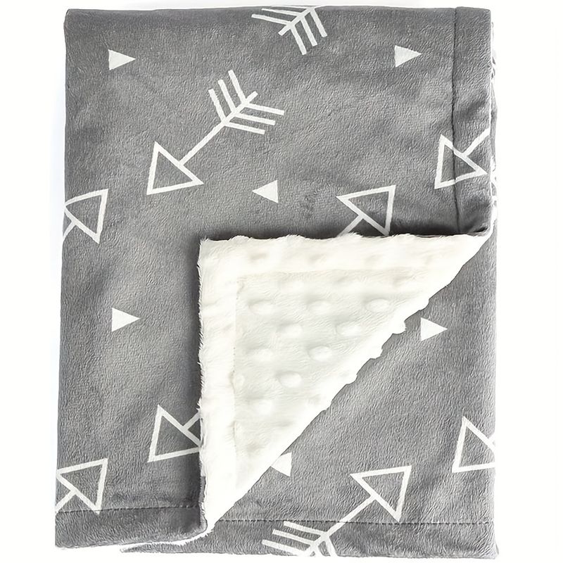 VATYERTY - Manta Para Bebés Recién Nacidos con Estampado - Gris