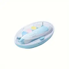 VATYERTY - Kit cortauñas eléctrico 6 en 1 para Bebés - Azul