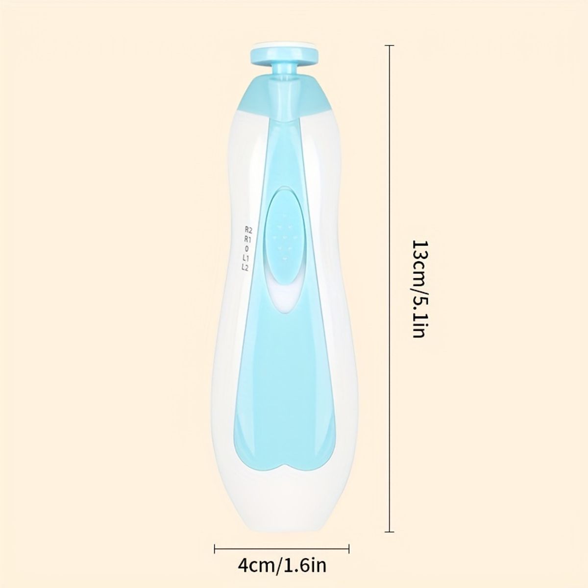 VATYERTY - Kit cortauñas eléctrico 6 en 1 para Bebés - Azul