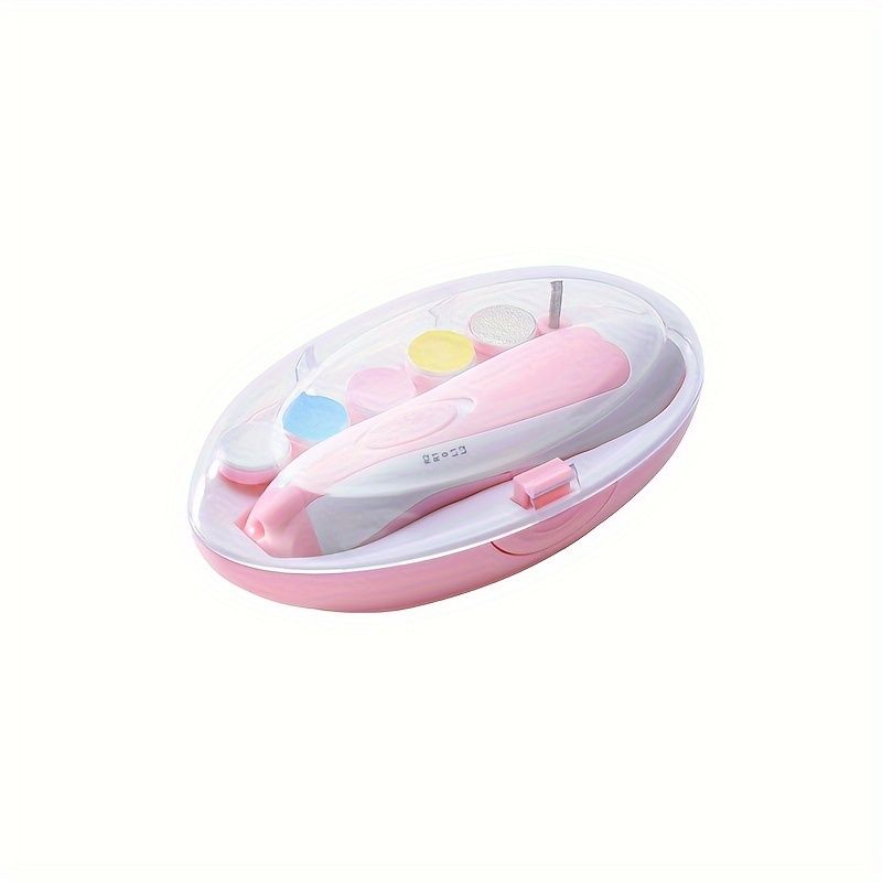 VATYERTY - Kit cortauñas eléctrico 6 en 1 para Bebés - Rosado