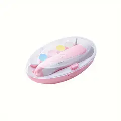 VATYERTY - Kit cortauñas eléctrico 6 en 1 para Bebés - Rosado