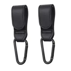 VATYERTY - Kit de 2 Ganchos para Coche de Bebé - Negro