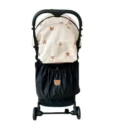 VATYERTY - Bolsa de Almacenamiento Para Coche de Bebé - Negro