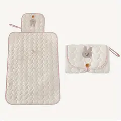 VATYERTY - Almohadilla cambiadora de pañales Impermeable con Diseño de Conejo