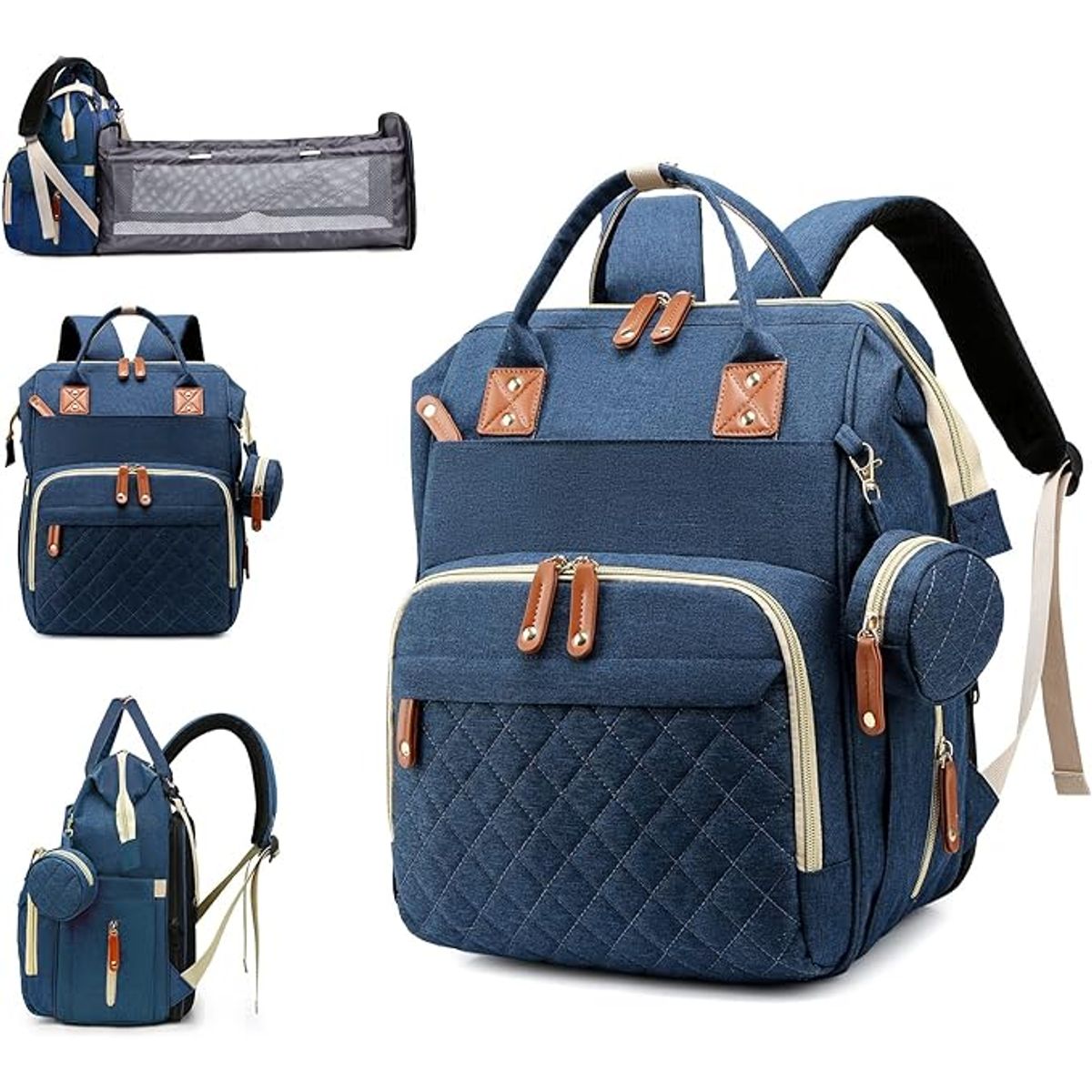 VATYERTY - Mochila Maternal Impermeable con Accesorios - Azul