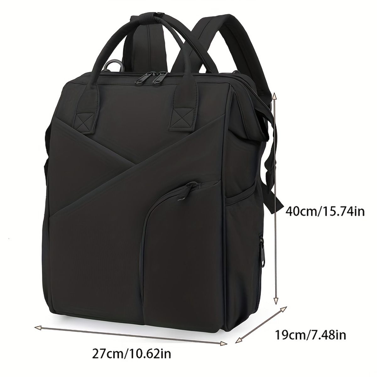 VATYERTY - Mochila Maternal Multicapa - Negro