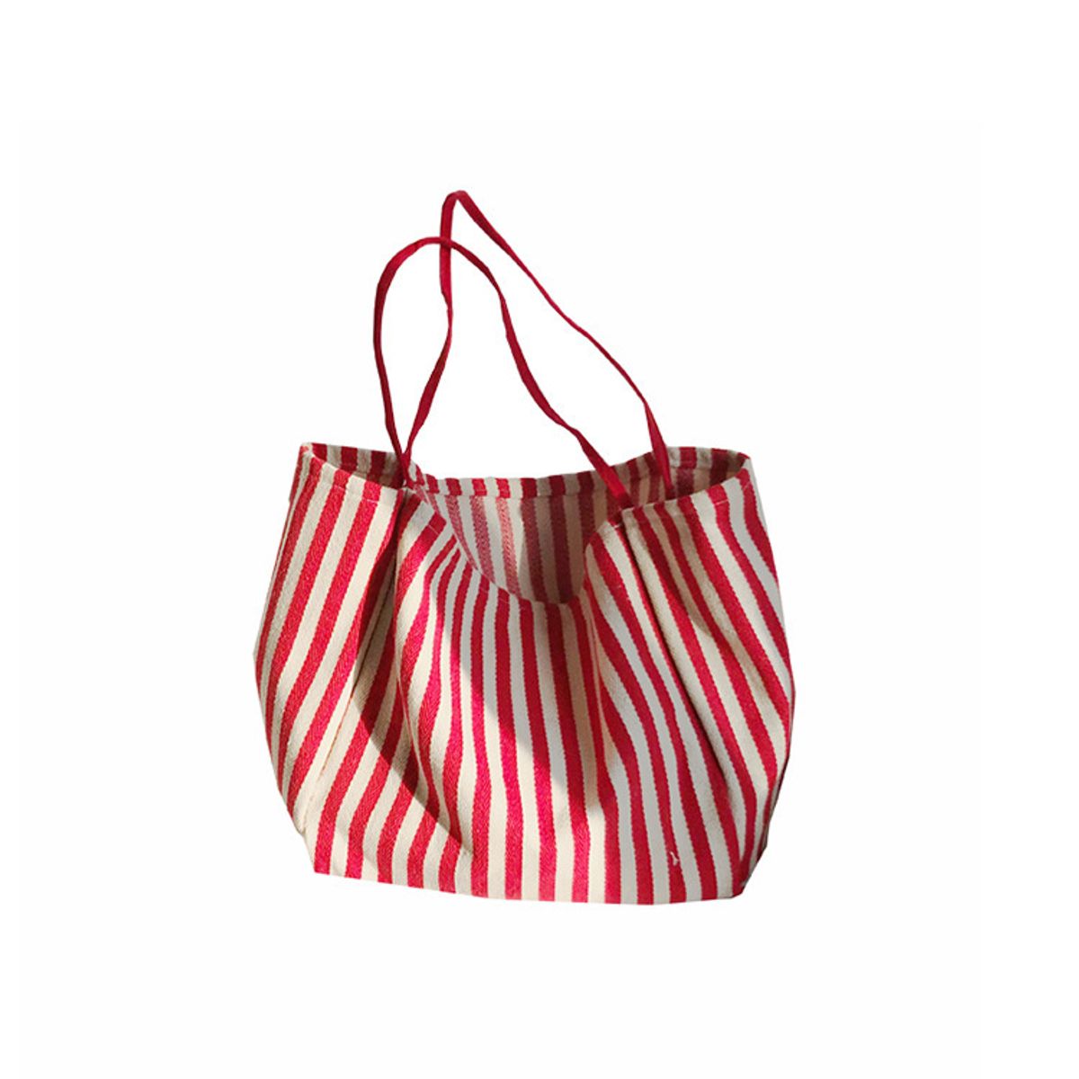 VATYERTY - Bolso de Hombro de lona a rayas rojas