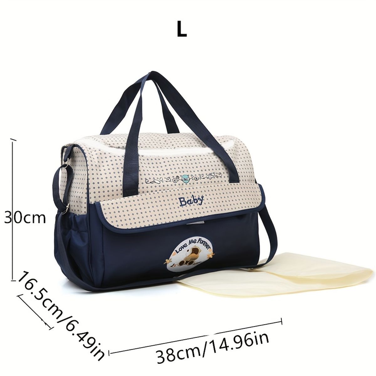 VATYERTY - Bolso Grande Maternal Multifuncional - Azul