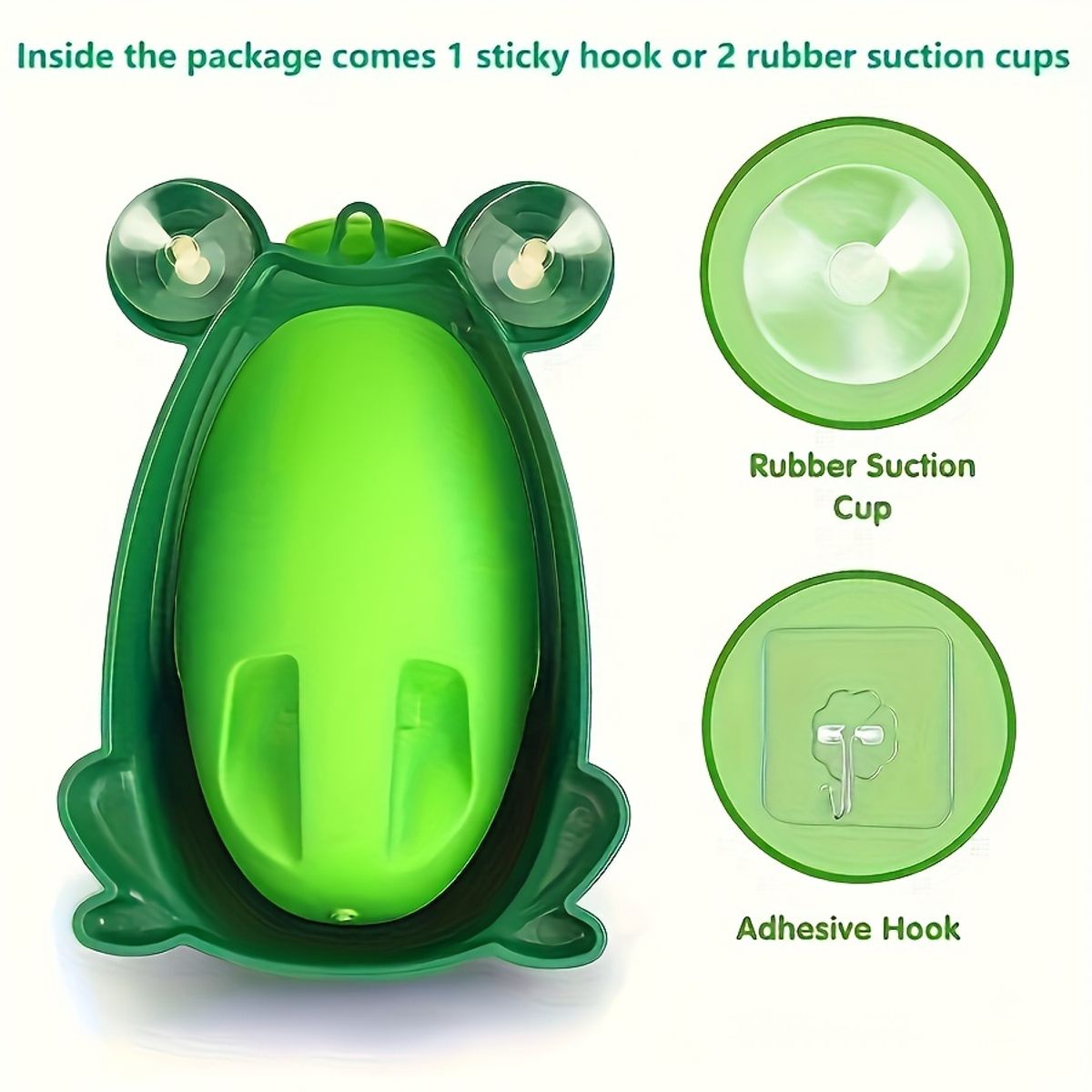 VATYERTY - Urinario Para Niños con Dsieño de Rana Verde