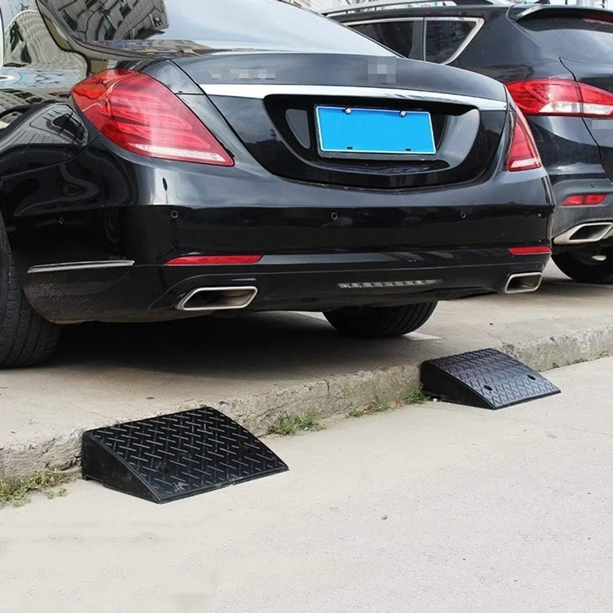 KUANGYE - Pack 2 Rampas De Goma Para Autos Vehículos Para Cunetas