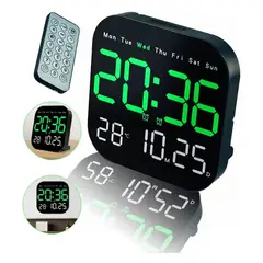 TNAKIEX - Reloj De Pared Digital Decorativo Led Pantalla Grande