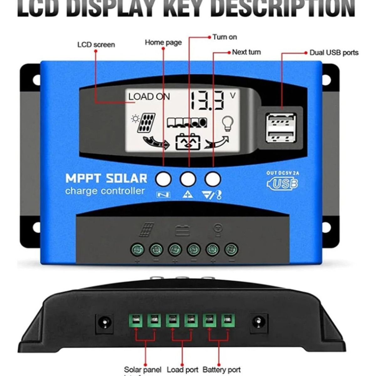 QUICK - Regulador De Carga Solar 30a-100a 12v24v Controlador