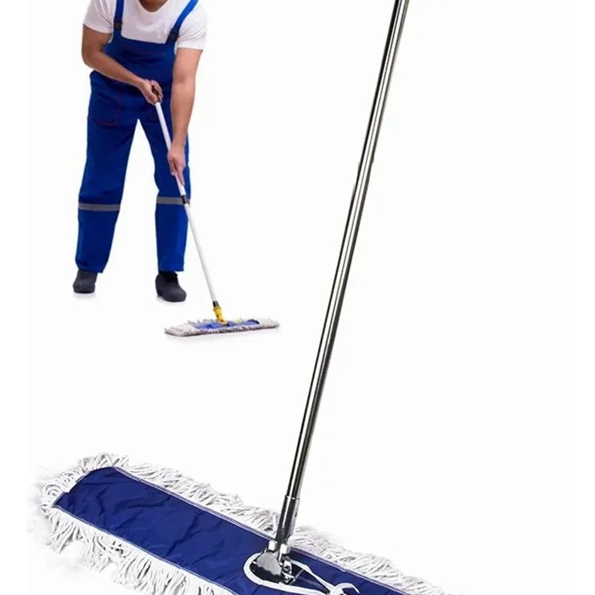 KUANGYE - Mopa Seca Completa 60 Cm (24 ). (mango+horquilla+mopa)