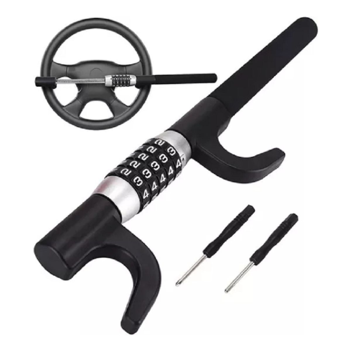 QUICK - Trabavolante Con Clave Universal Bloqueo Antirrobo