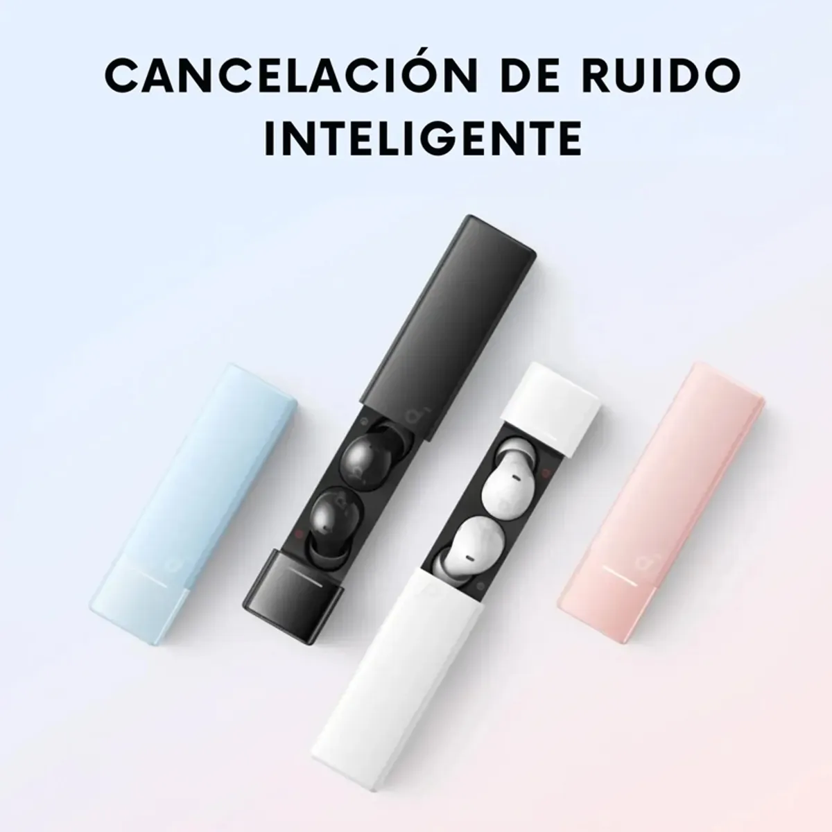 SOUNDCORE - Audifono True Wireless Noise Cancelling A30i Soundcore Rosa y Estuche