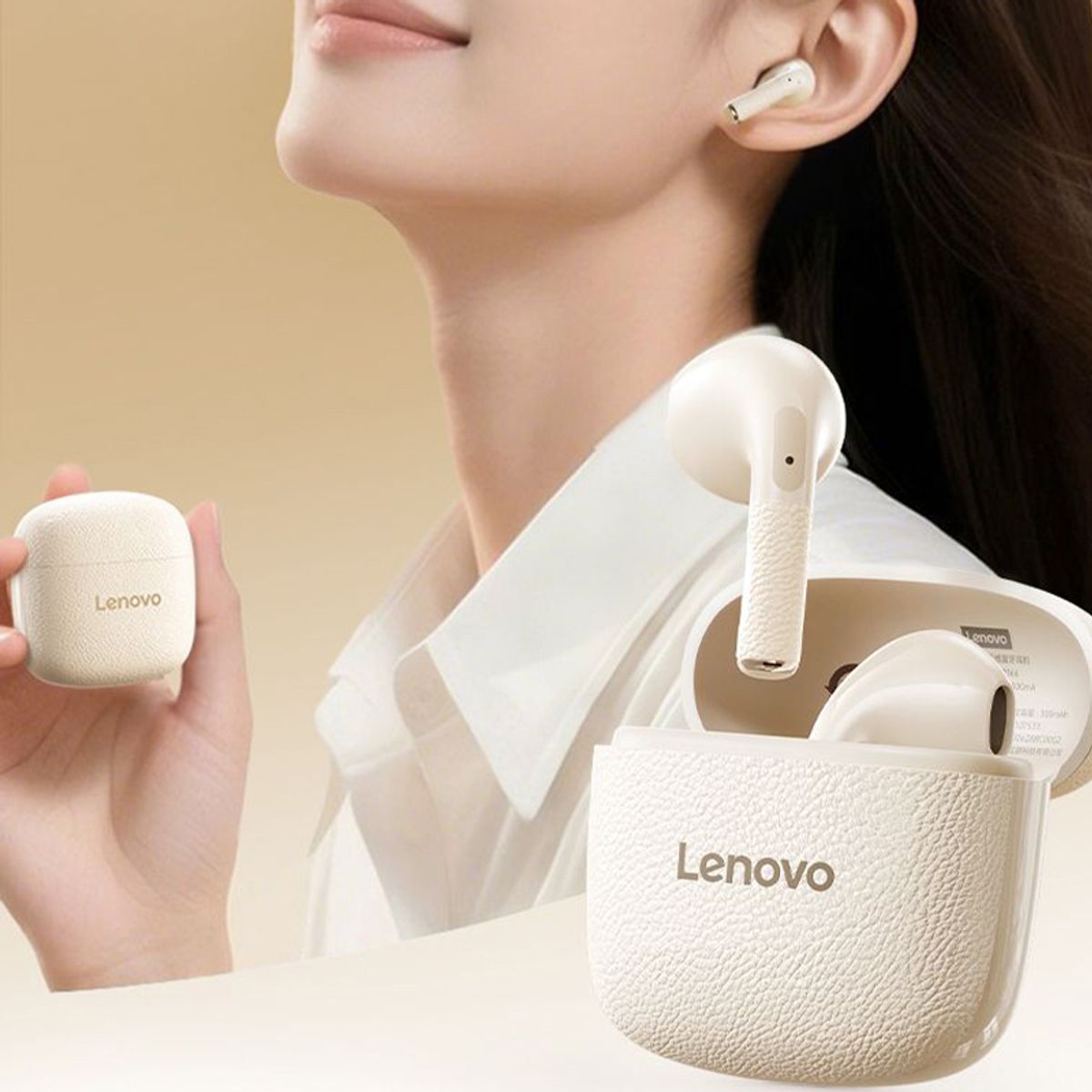 LENOVO - Audífonos Lenovo Clip TA166 TWS Bluetooth 54 Negro