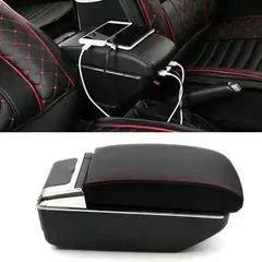 LISM - Portavasos Apoyabrazos Auto Universal Base Extensible 7 Usb