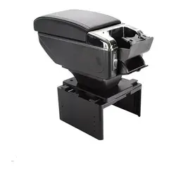 LISM - Portavasos Apoyabrazos Auto Universal Base Extensible 7 Usb