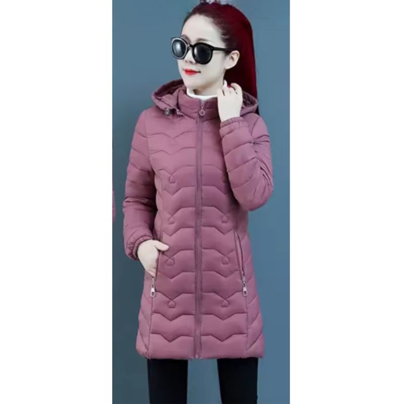 MPROPIA - Chaqueta Mujer Parka Impermeable Premium Larga Gorro 766