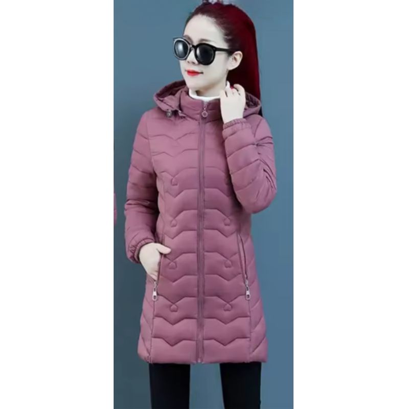 MPROPIA - Chaqueta Mujer Parka Impermeable Premium Larga Gorro 766