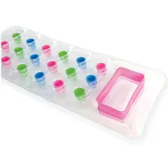 INTEX - Colchoneta Inflable Pocket SunTanner Mats Rosado