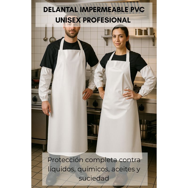 GENERICO - Pechera De Hule Pvc Delantal Impermeable Carnicero Industria