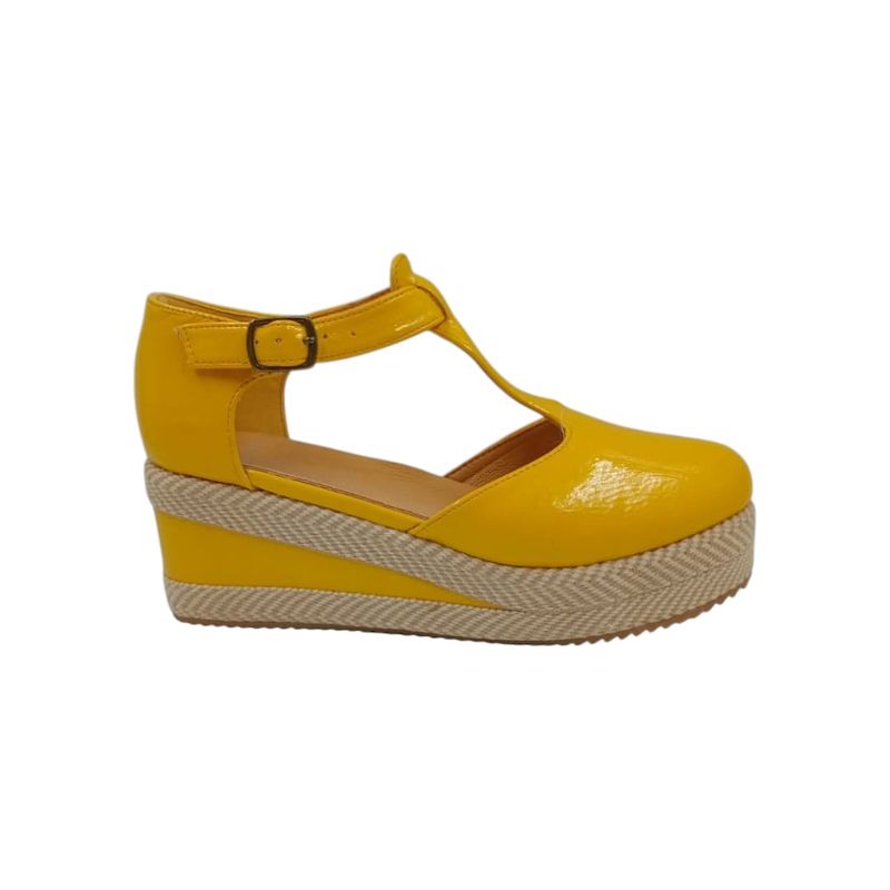 HERIEL - Zapato Panchita Amarillo Charol