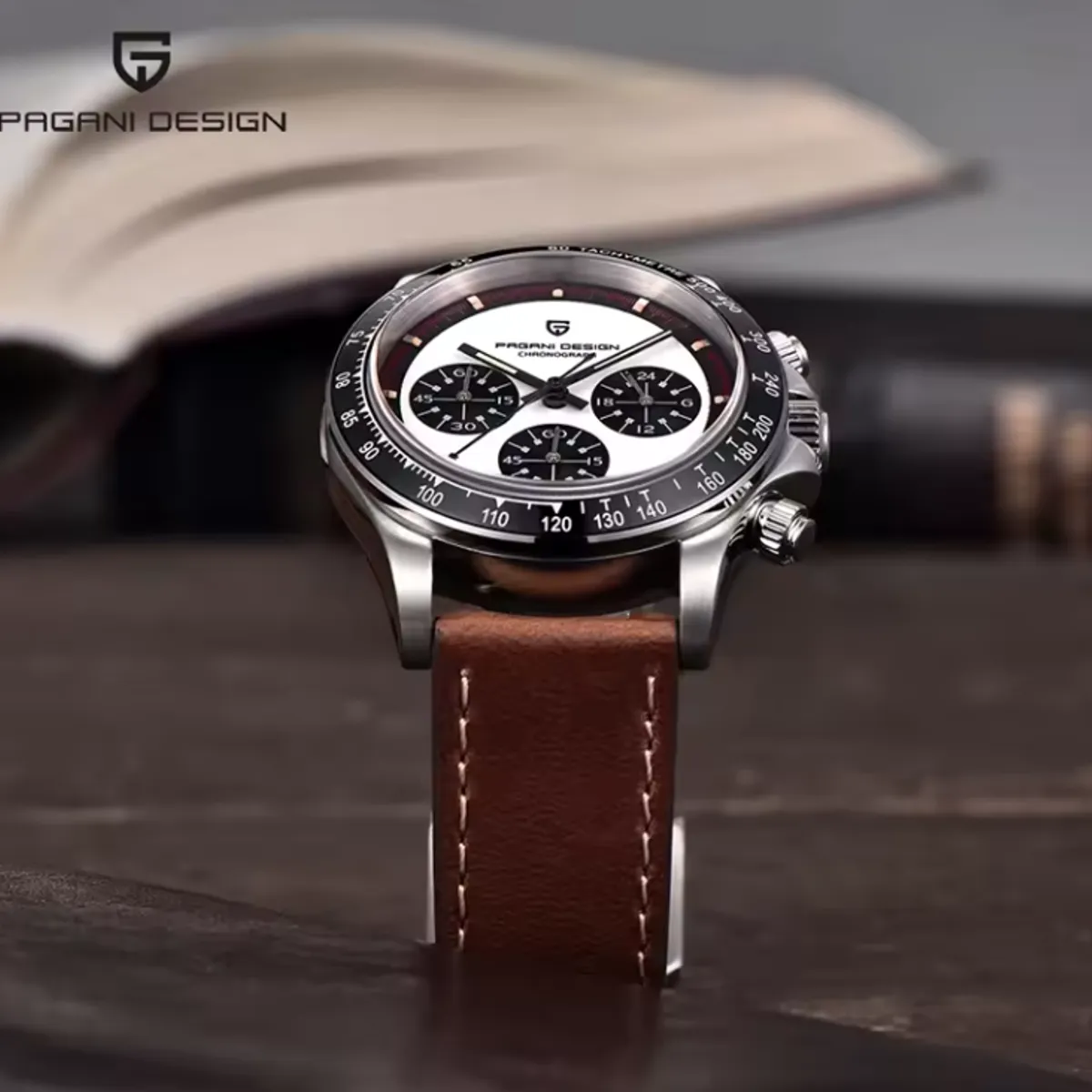 PAGANI - Reloj Hombre PAGANI DAYTONA PAUL NEWMAN CUERO Cristal de Zafiro