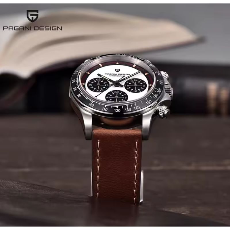PAGANI - Reloj Hombre PAGANI DAYTONA PAUL NEWMAN CUERO Cristal de Zafiro