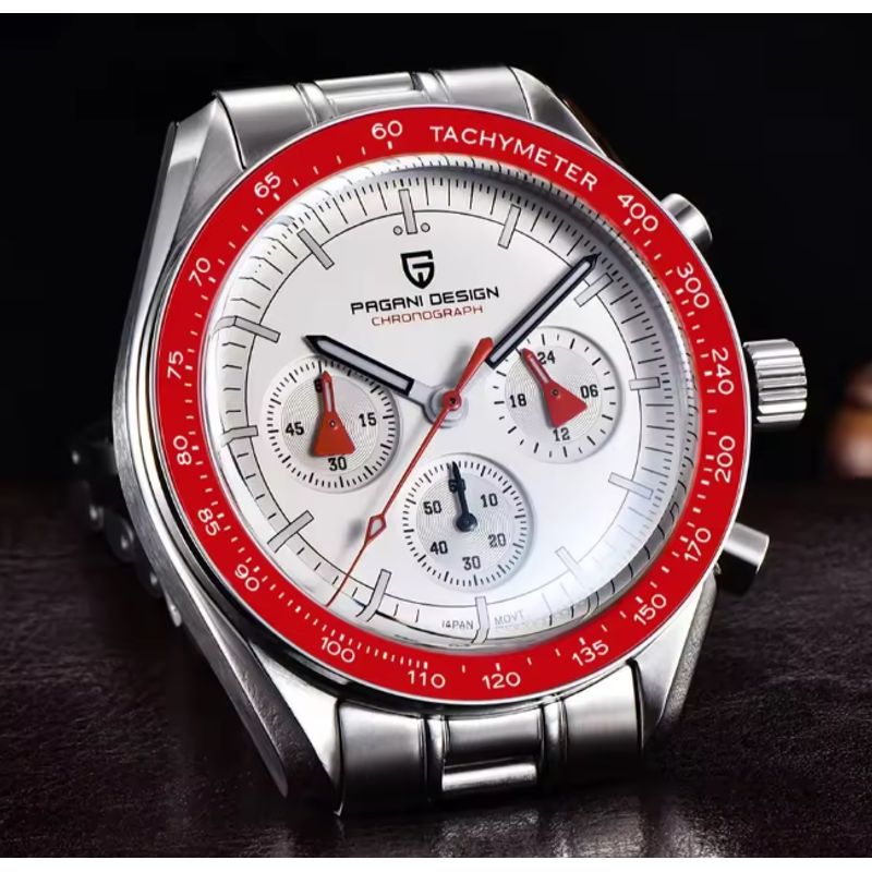 PAGANI - Reloj Hombre PAGANI SPEEDMASTER RED Cristal de Zafiro