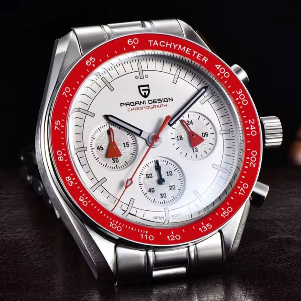 PAGANI - Reloj Hombre PAGANI SPEEDMASTER RED Cristal de Zafiro