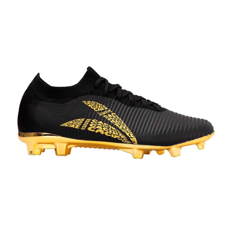 CACIQUE - Zapatillas Hombre Futbol Wings Negro-Dorado Cac1ke
