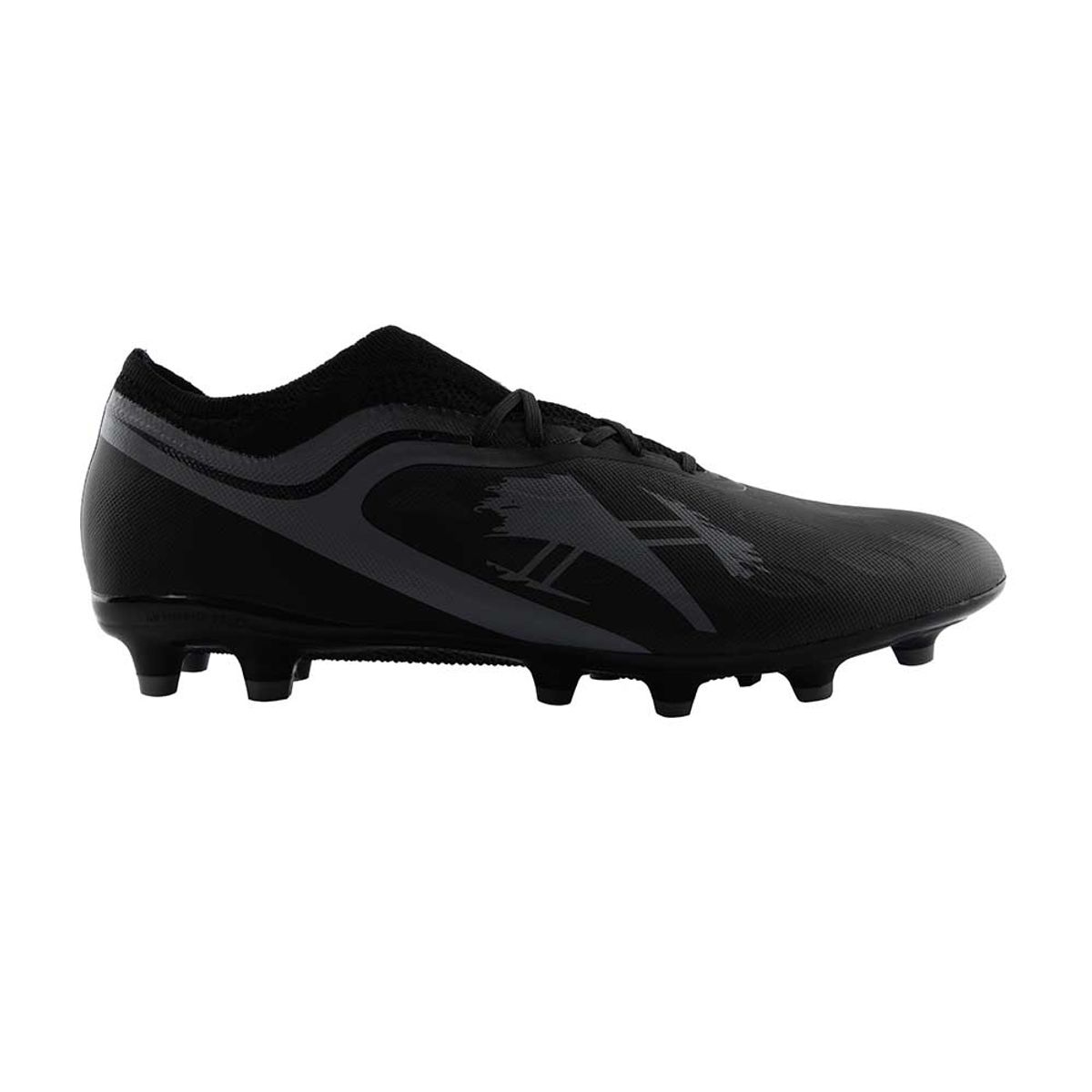 CACIQUE - Zapatillas Hombre Futbol Negro Gris Falcon Cac1ke
