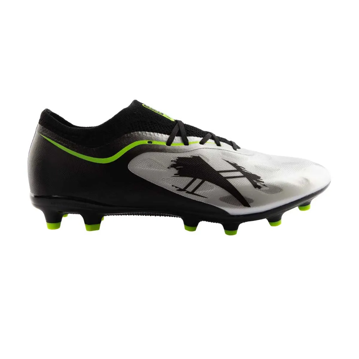 CACIQUE - Zapatillas Hombre Futbol Negro Plateado Falcon Cac1ke