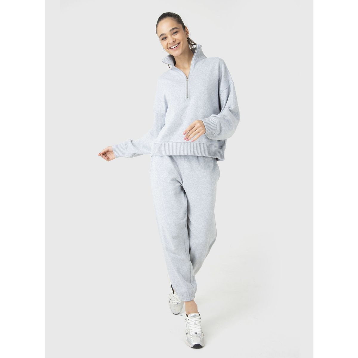 BSOUL - Polerón Mujer Lia Gris BSOUL