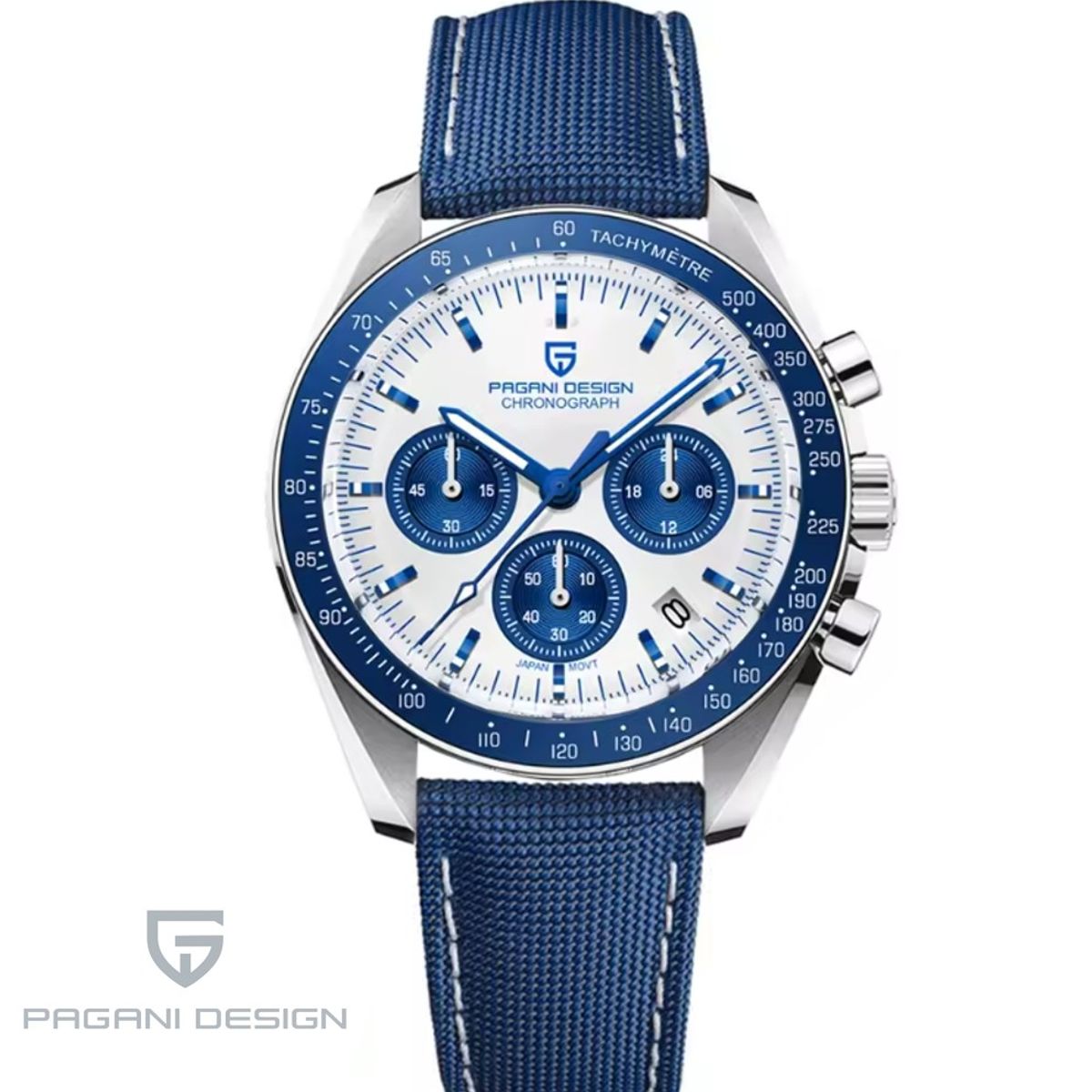 PAGANI - Reloj Hombre PAGANI SPEEDMASTER BLUE SPORT Cristal de Zafiro