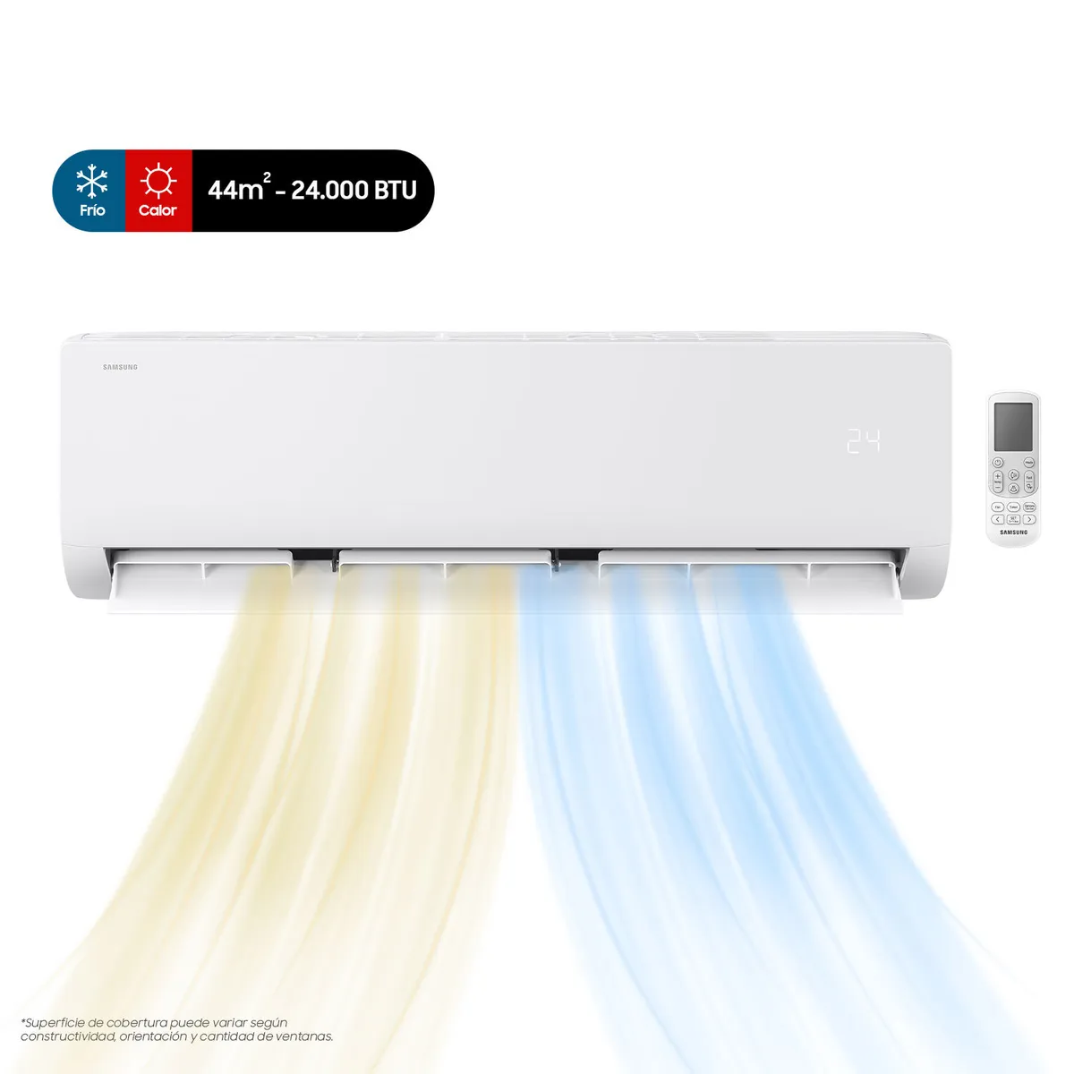 SAMSUNG - Aire Acondicionado Split Muro Inverter 24000 BTU