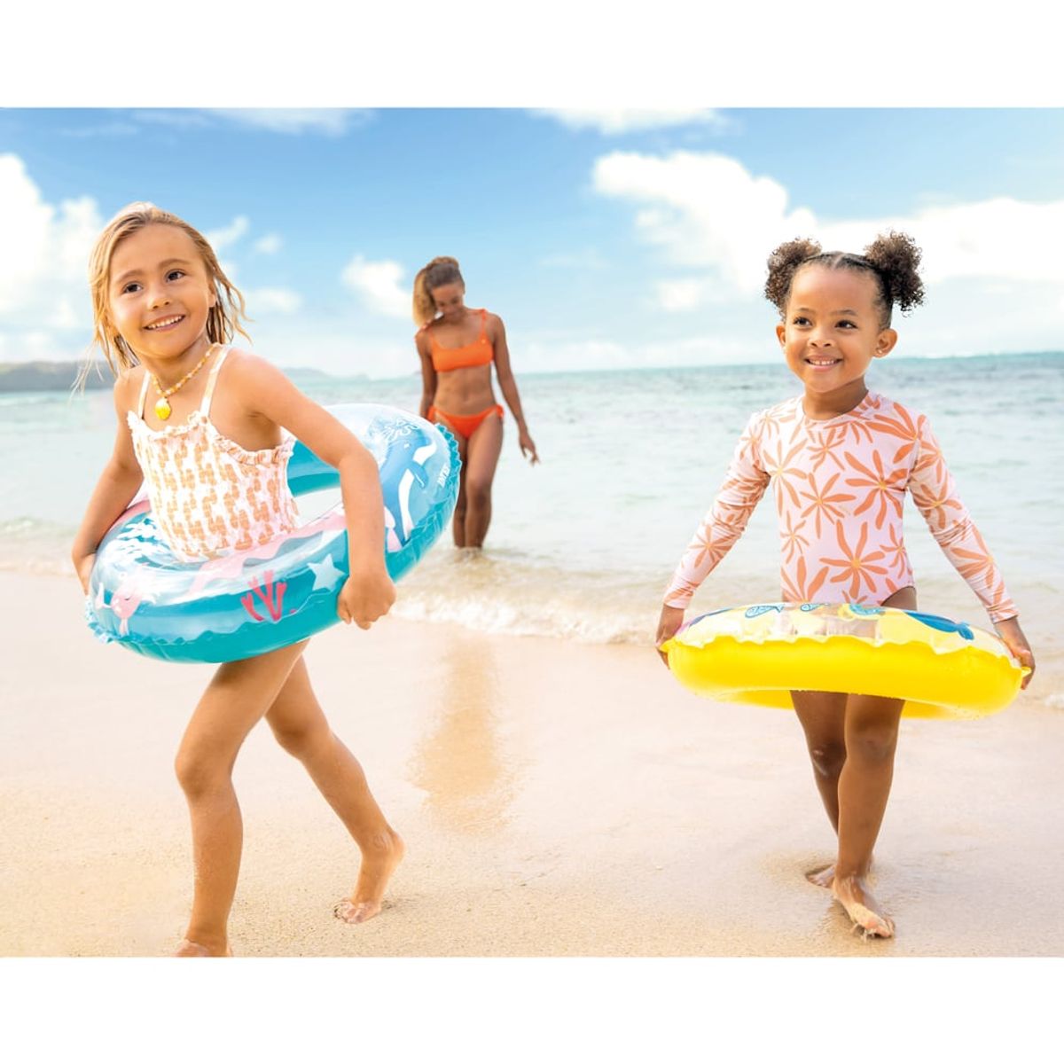 INTEX - Flotador Inflable Anillo INTEX Ring 61 cm, Amarillo