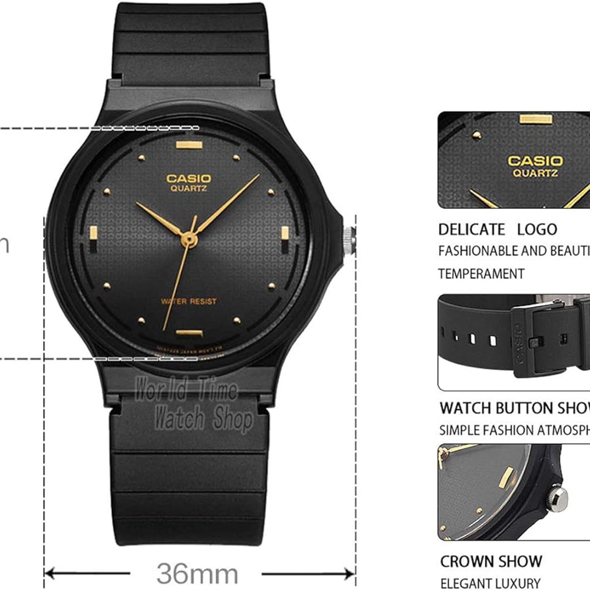 CASIO - RELOJ CASIO MQ76-1A HOMBRE ANALOGO RESINA