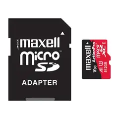 MAXELL - MEMORIA MICRO SD 8K 100MBS 512GB A1 V30 MCSD-512U3