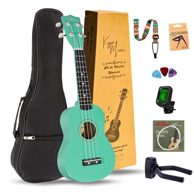 GENERICO - Ukelele Soprano Concierto Acustico Kyra Kit Funda Accesorios