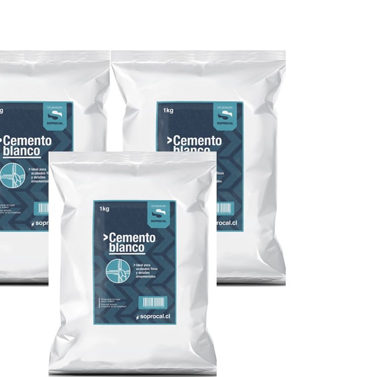 SOPROCAL - DESPACHO A TOD EL PAIS - Cemento Blanco Soprocal 3 kg