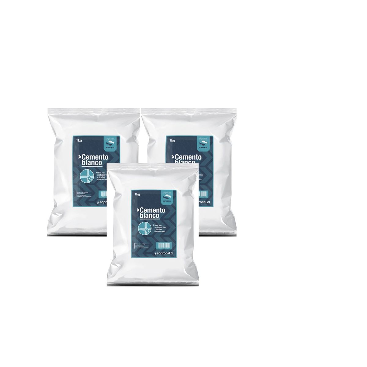 SOPROCAL - DESPACHO A TOD EL PAIS - Cemento Blanco Soprocal 3 kg